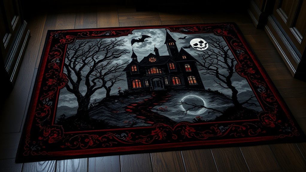 stylish haunted house rugs