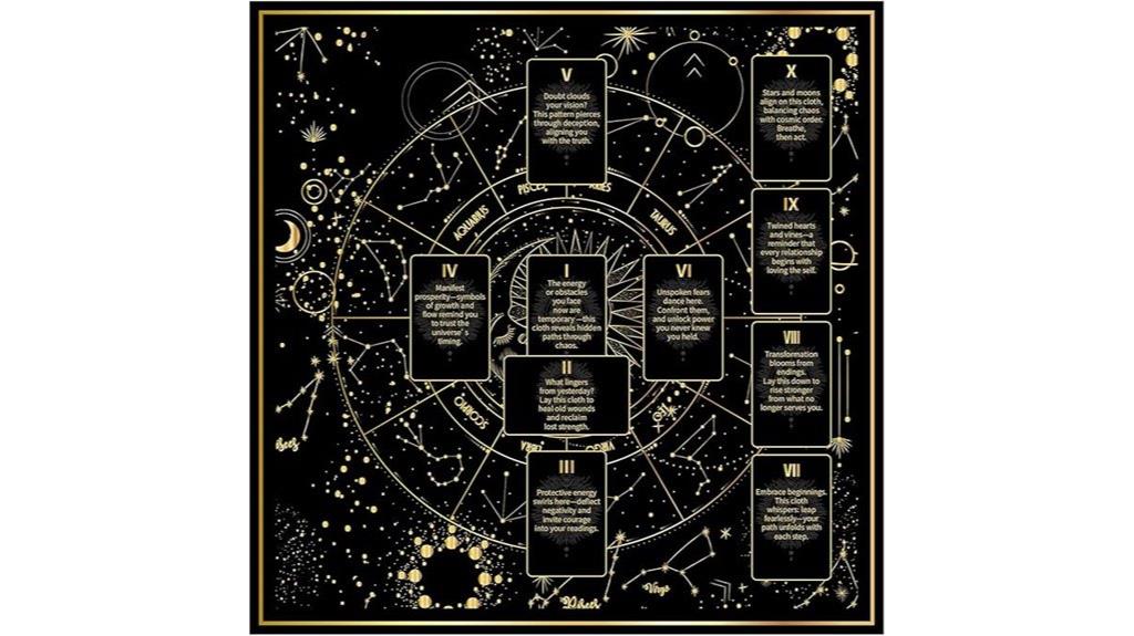 tarot altar cloth 24 8x24 8in