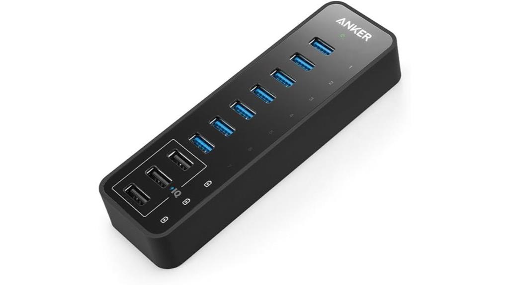 ten port 60w usb hub
