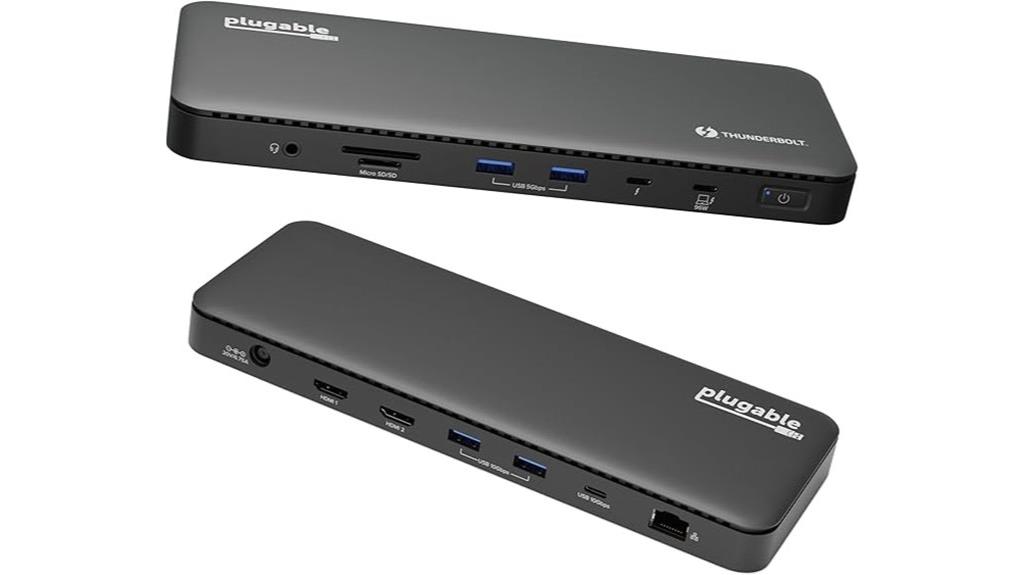 thunderbolt 4 dock 100w charging