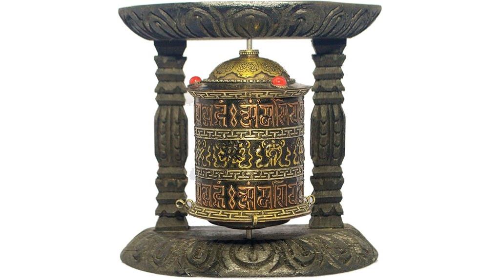 tibetan prayer wheel details