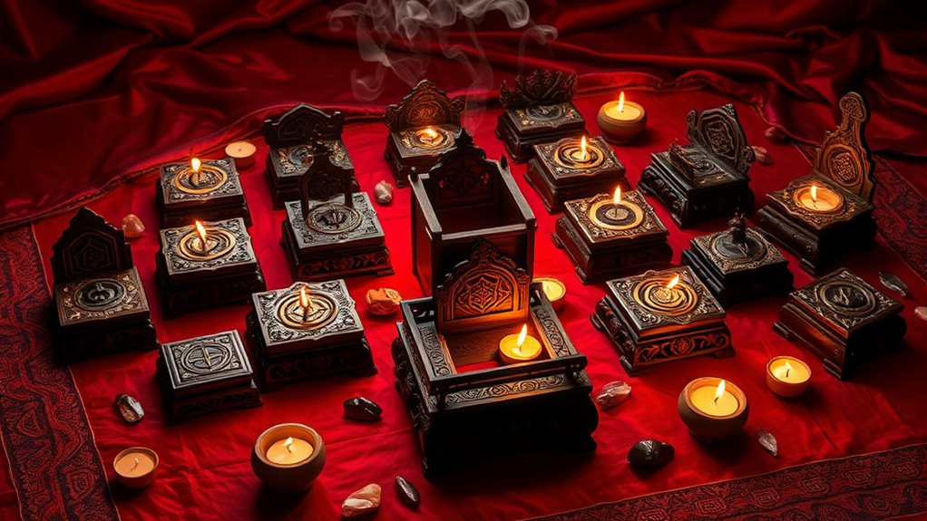 top hand carved ritual altars