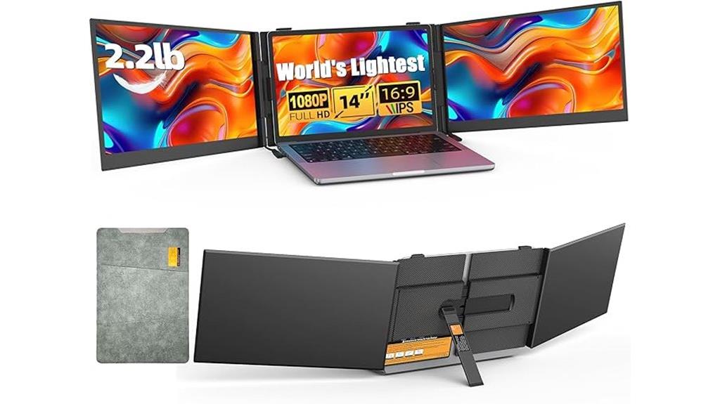 triple portable laptop extender