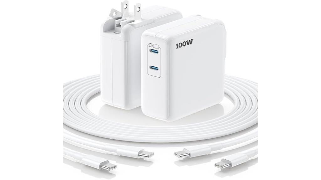 two charger cables bundle