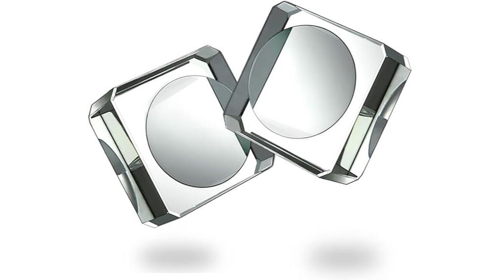 two crystal sphere holders