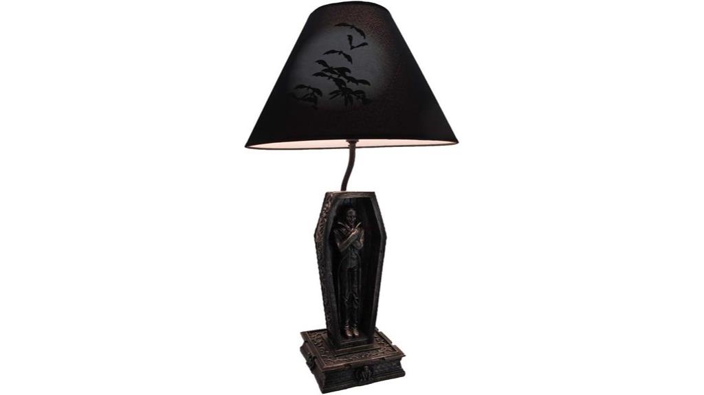 vampire coffin table lamp