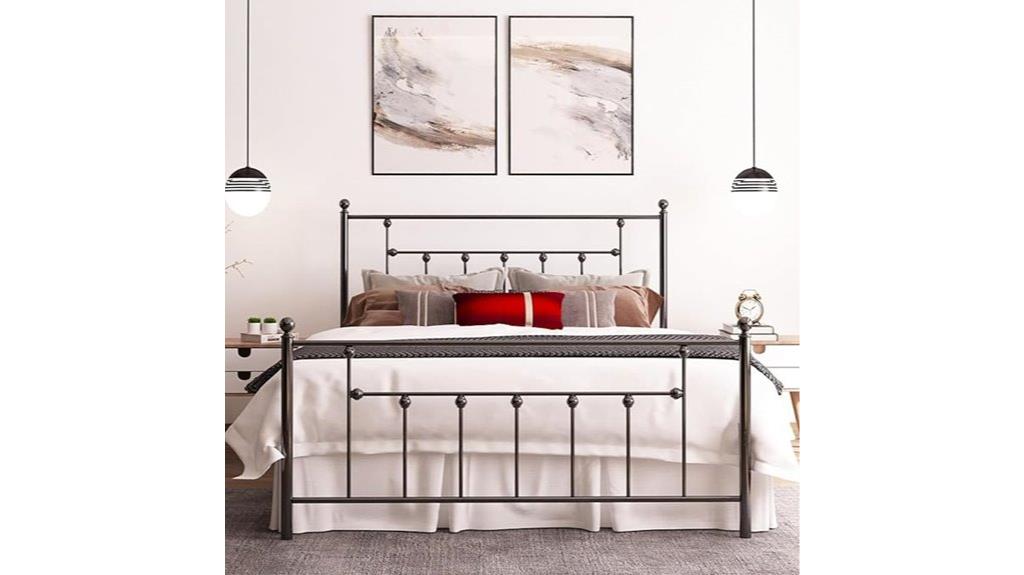 victorian queen metal bed