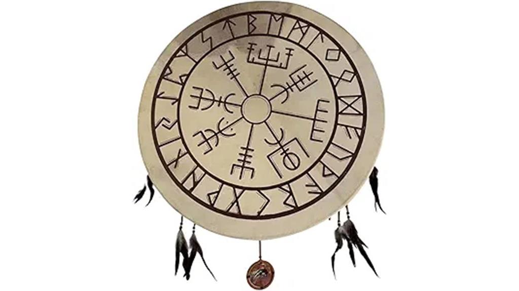 viking feather goat drum