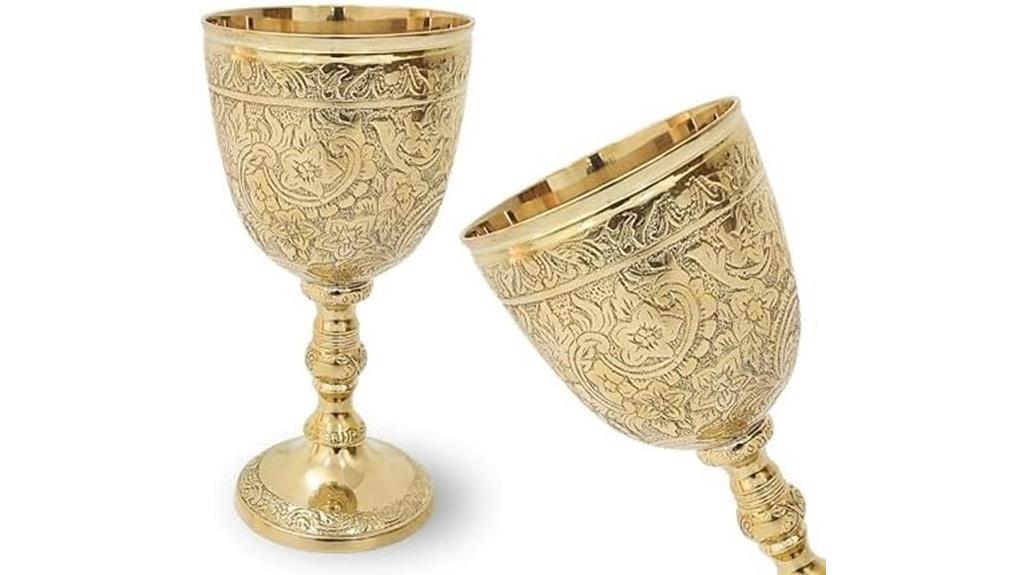 vintage brass king s cup