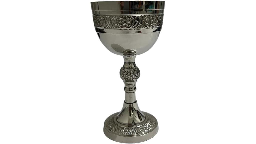 vintage brass queen goblet