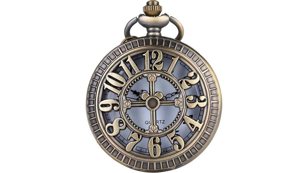 vintage bronze pocket watch