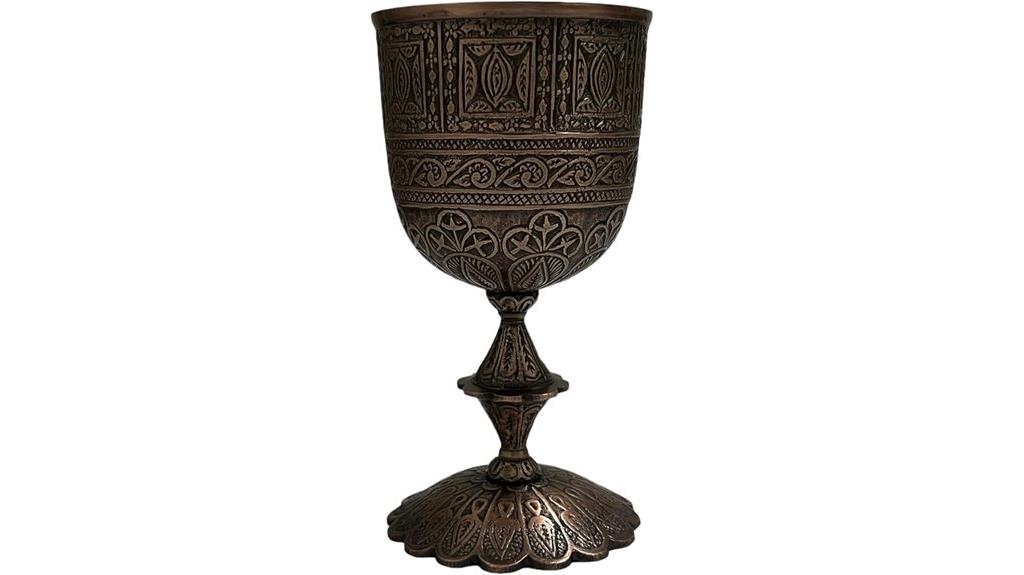 vintage copper brass chalice