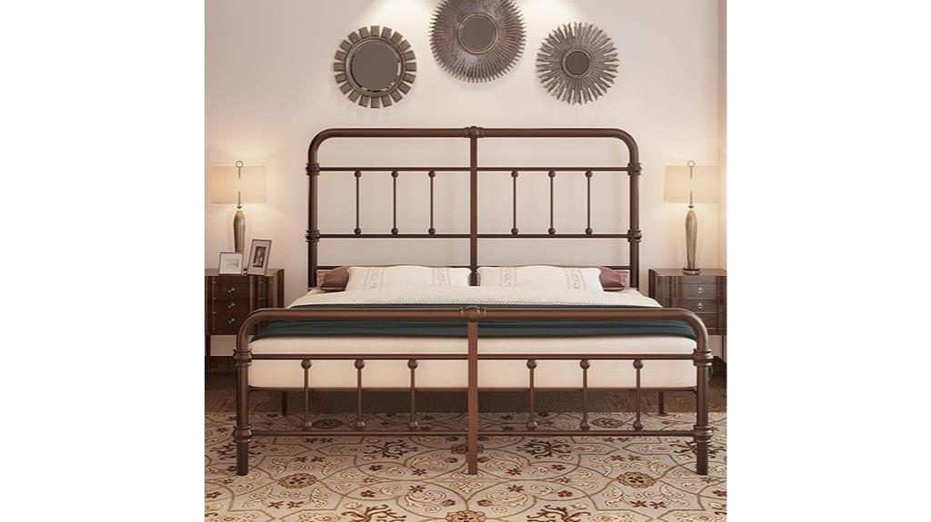 vintage farmhouse king bed