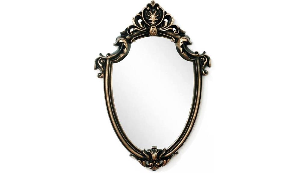 vintage gold wall mirror