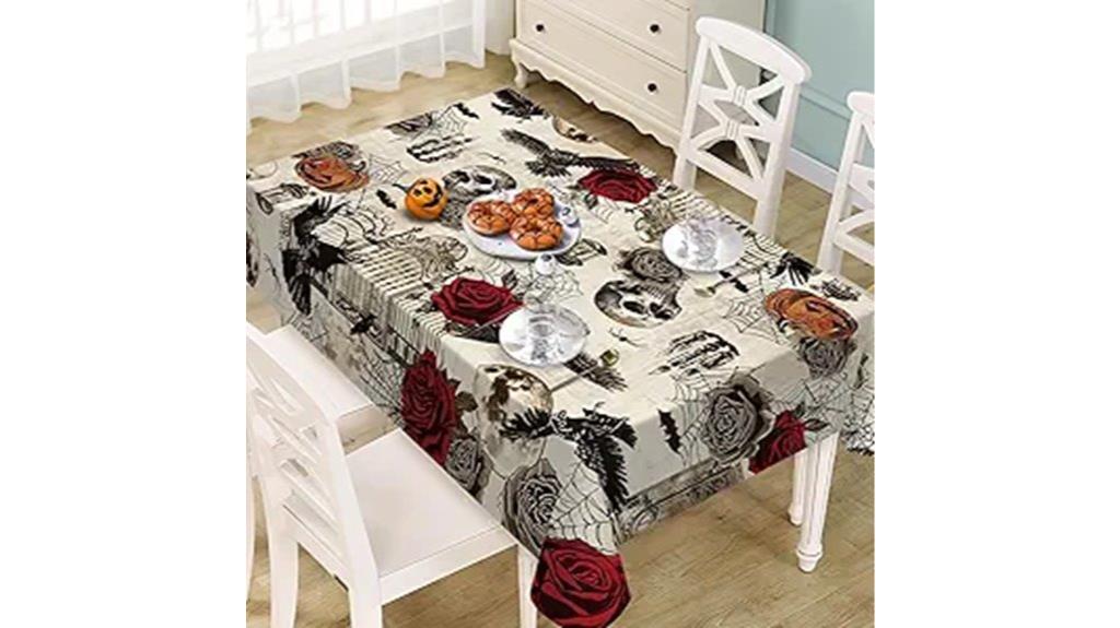 vintage gothic halloween tablecloth