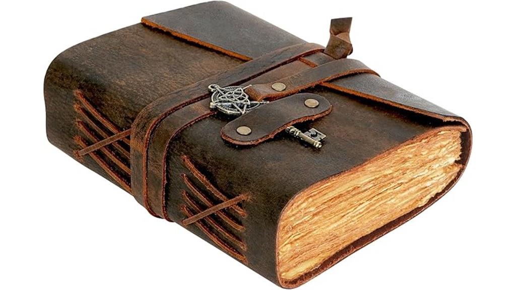 vintage leather journal