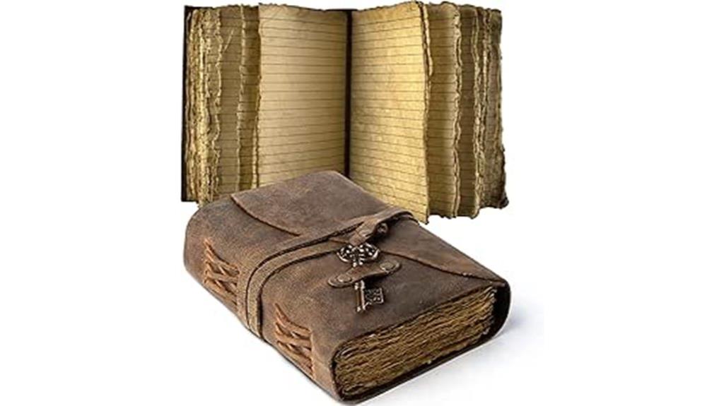 vintage leather journal
