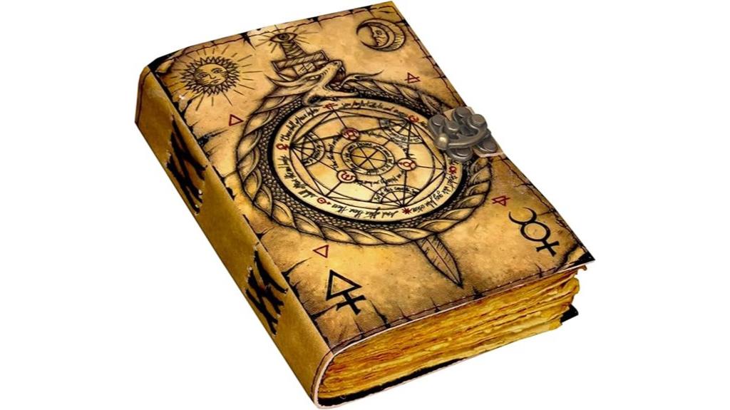 vintage leather spell journal