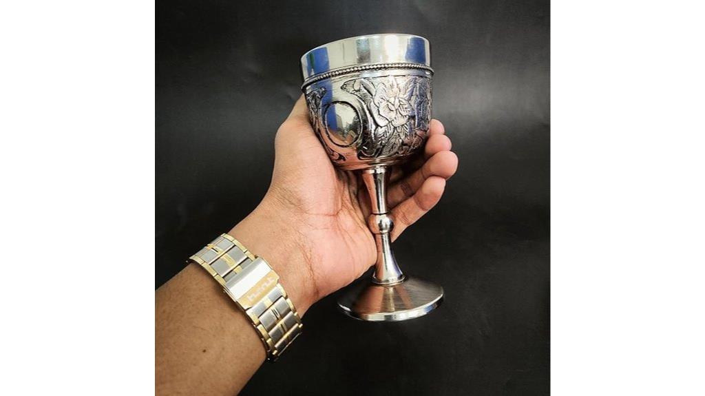 vintage silver chalice