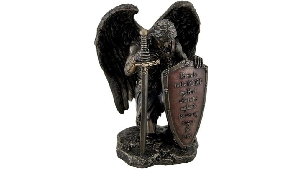 warrior angel saint sculpture