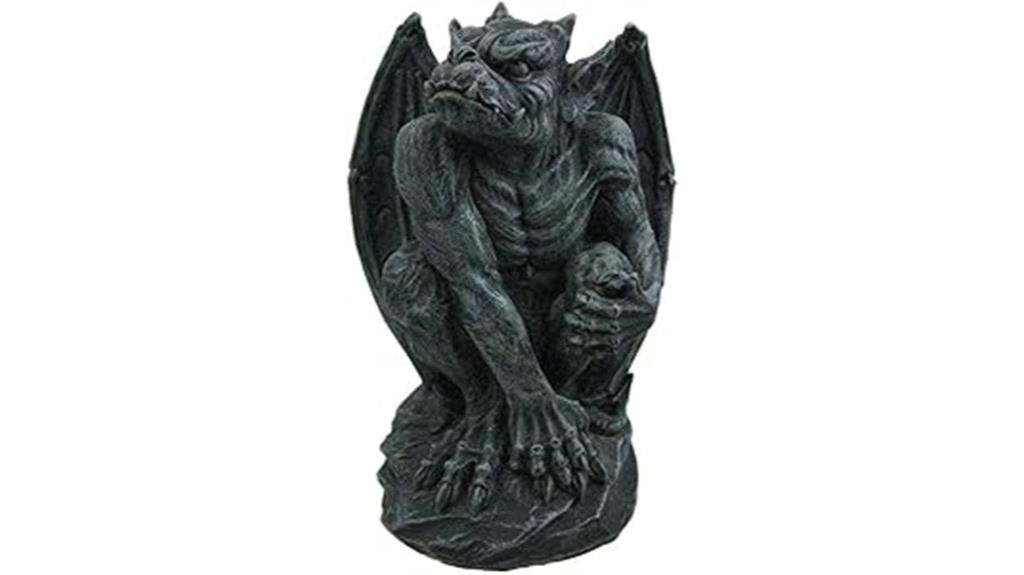 winged gargoyle guardian statue