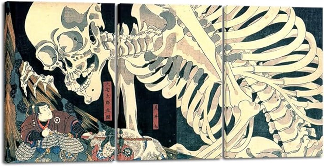 witch skeleton ukiyo e set