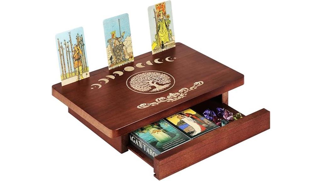 wooden altar table with drawer