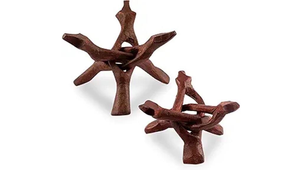 wooden tripod stand set