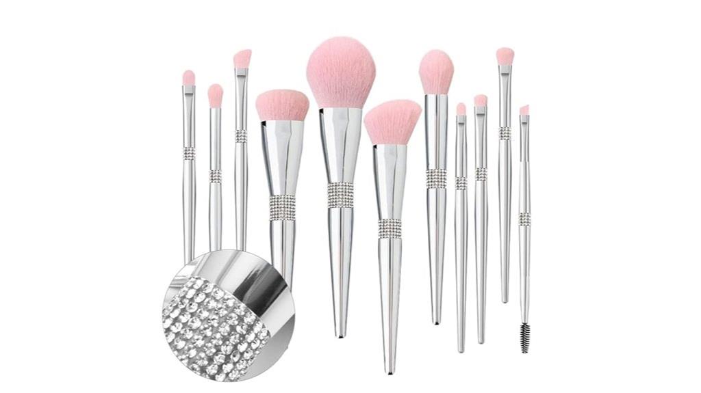 11 piece makeup brush set