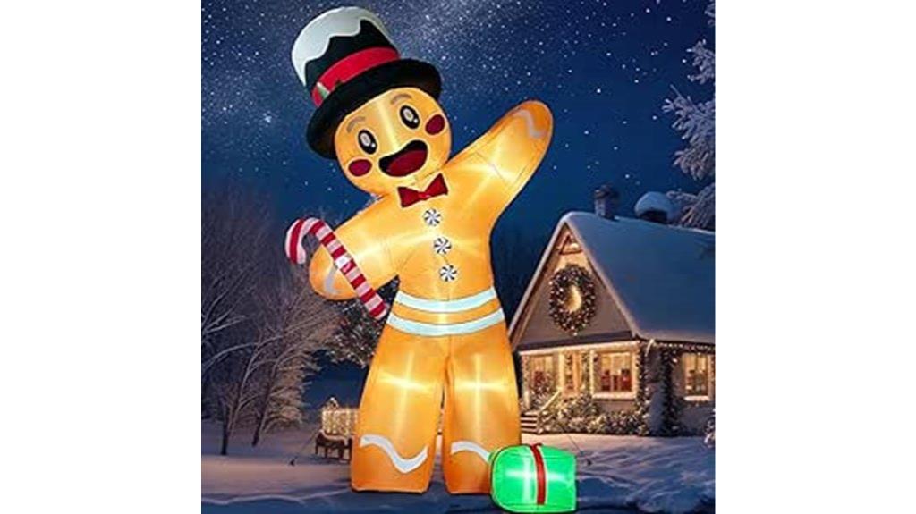 12ft gingerbread inflatable decor