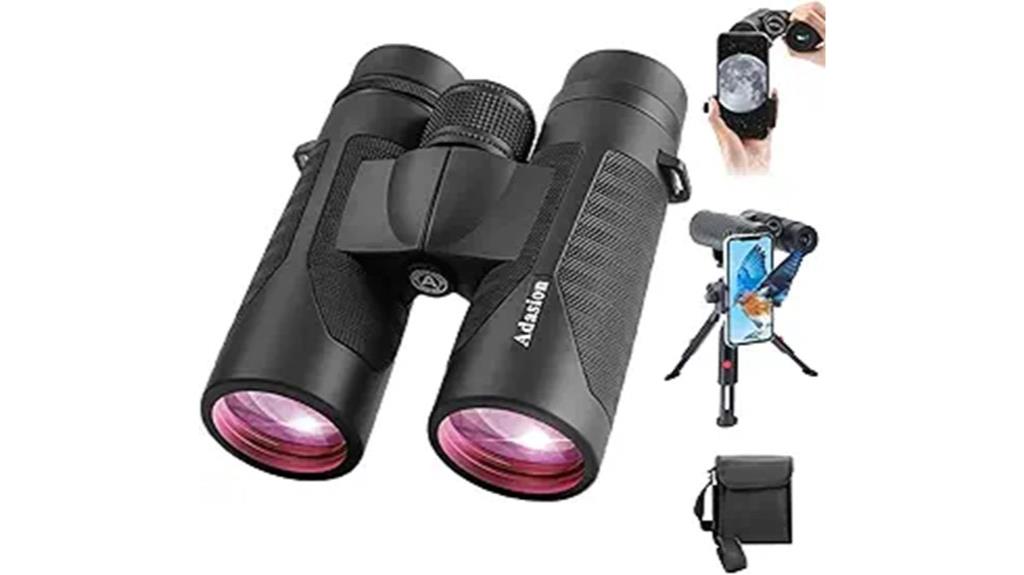 12x42 binoculars with accessories