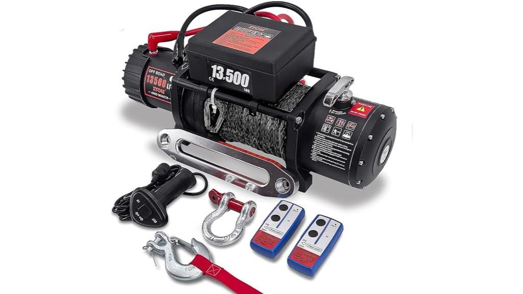 13 500 lbs waterproof winch