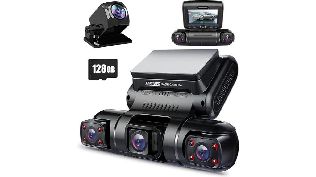 360 degree four channel dash cam