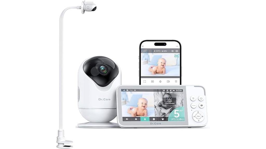 5 inch wifi hd baby monitor