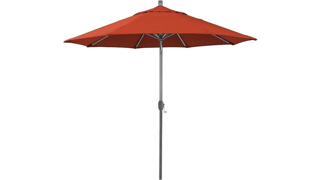 9ft hand crank patio umbrella