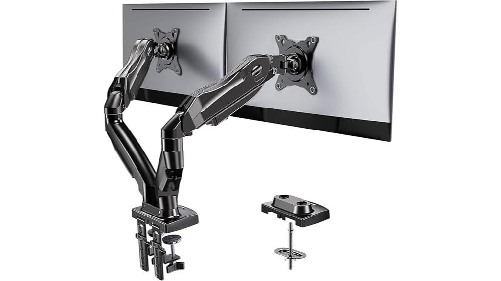 adjustable dual monitor stand