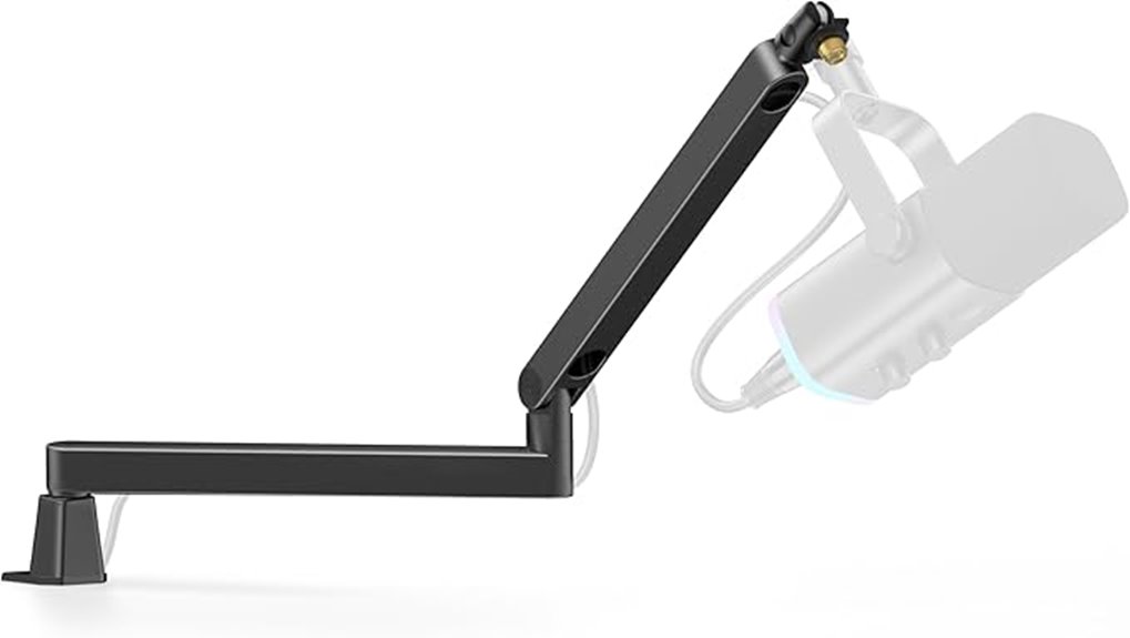 adjustable mic arm with cables
