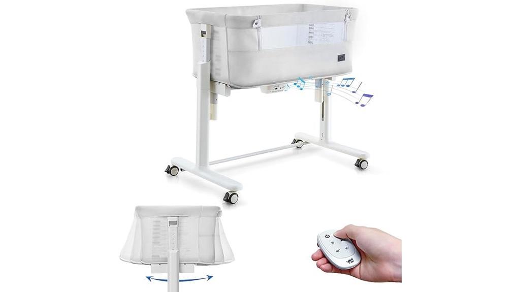 adjustable wheel baby crib
