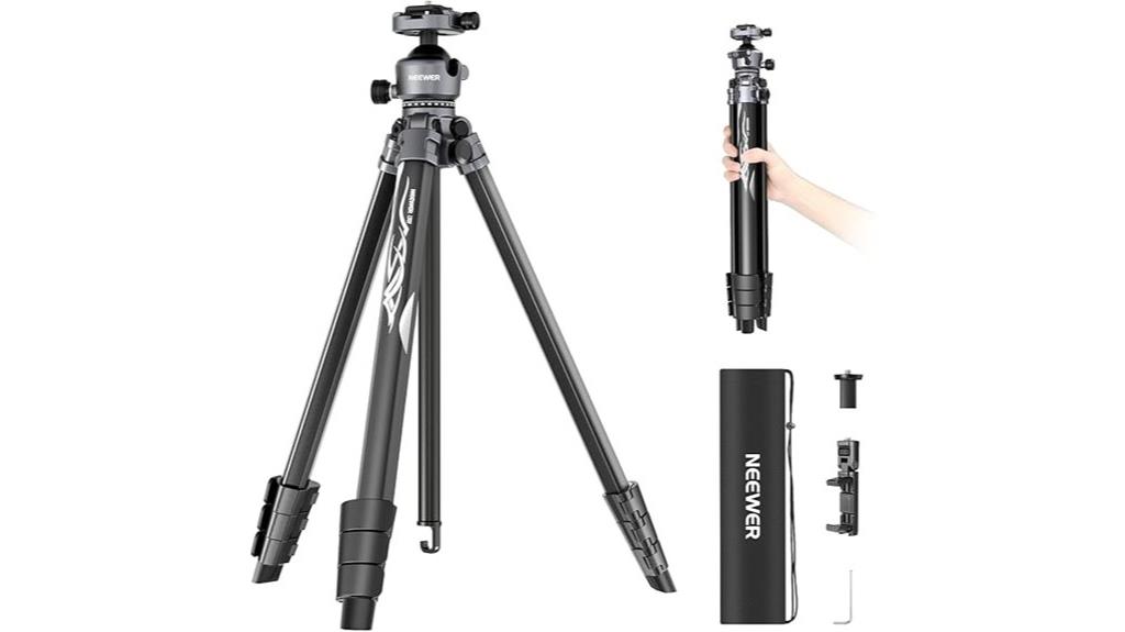 aluminum travel tripod