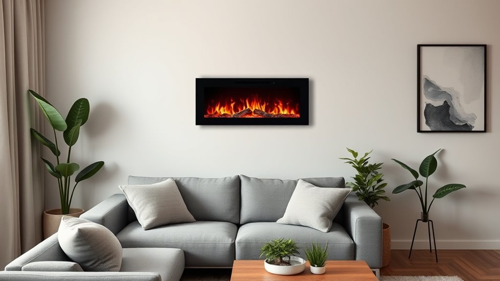 apartment safe electric fireplace considerations