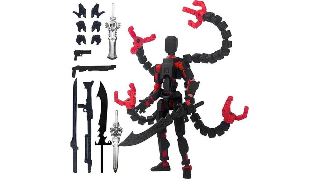 black red action figure