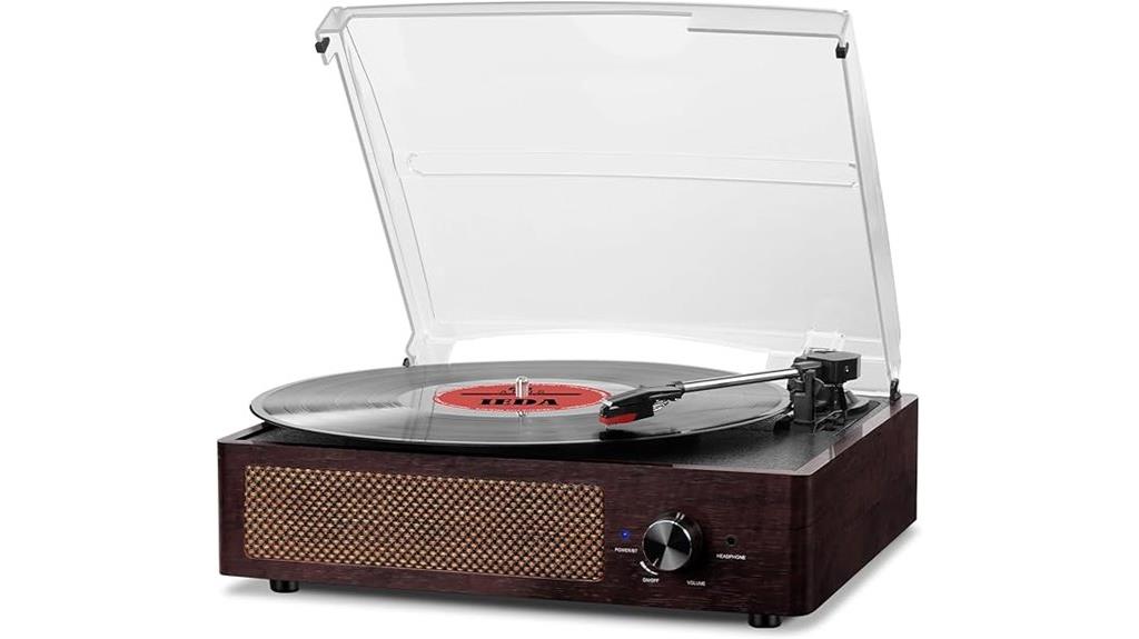 bluetooth enabled vinyl turntable