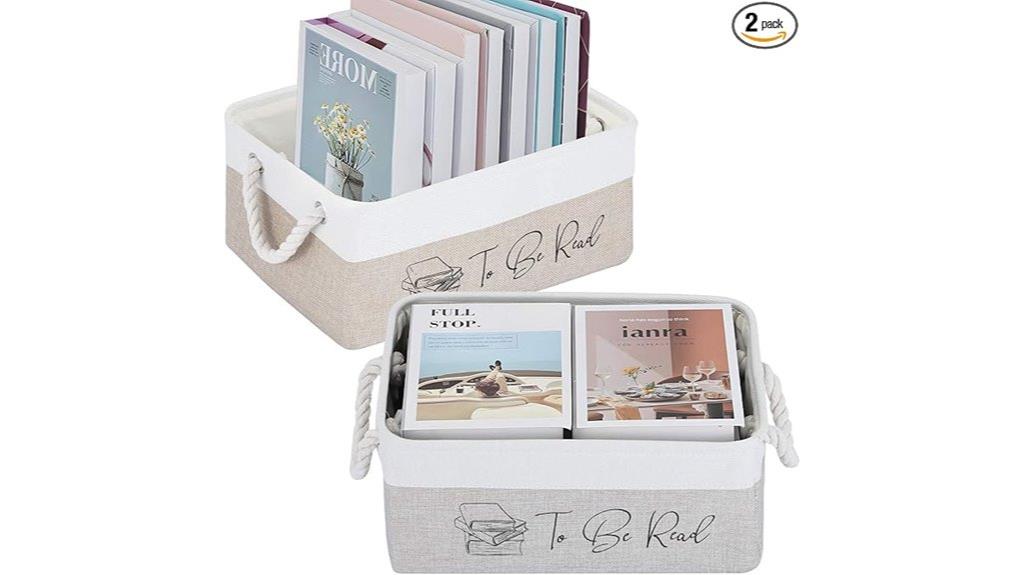 book storage basket set