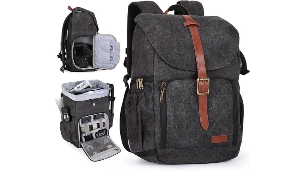 camera backpack with rain cover