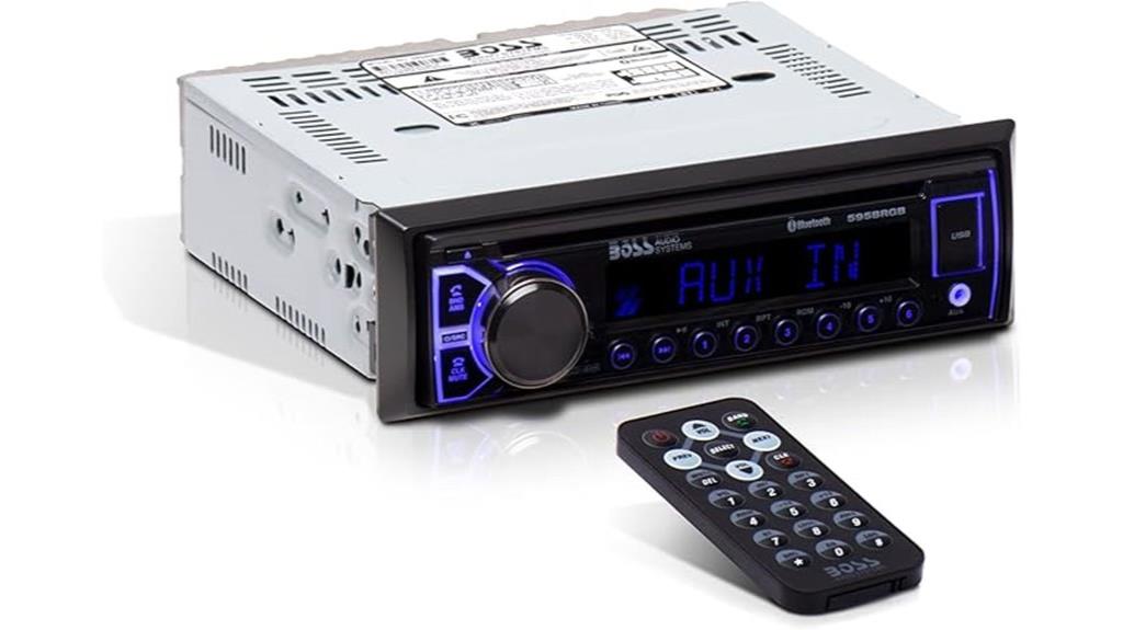 car stereo with rgb lighting