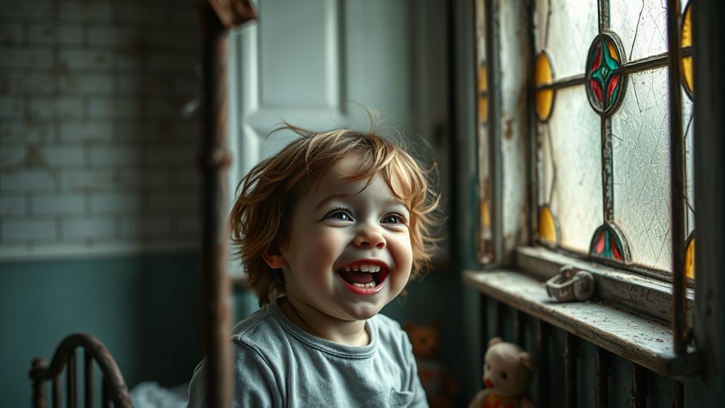 child s laughter echoes hauntingly