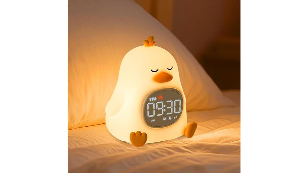 children s alarm clock with nightlight