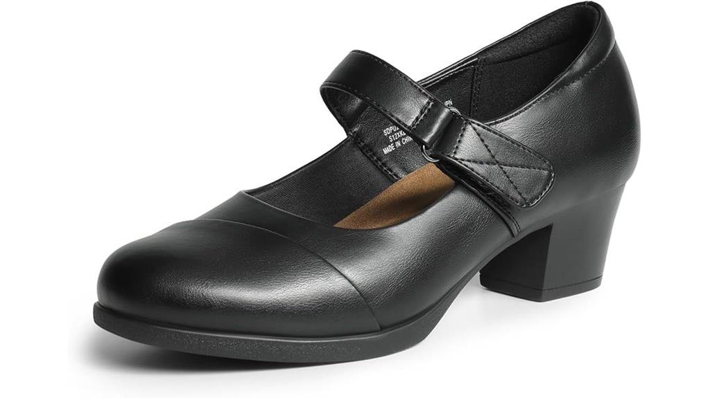 chunky low block heels