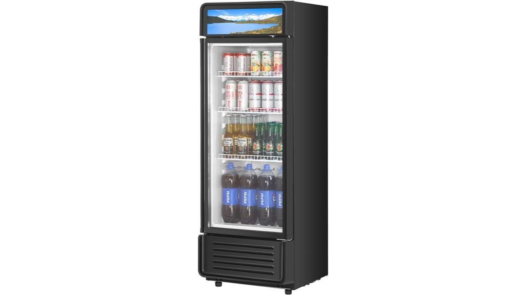 commercial glass door cooler