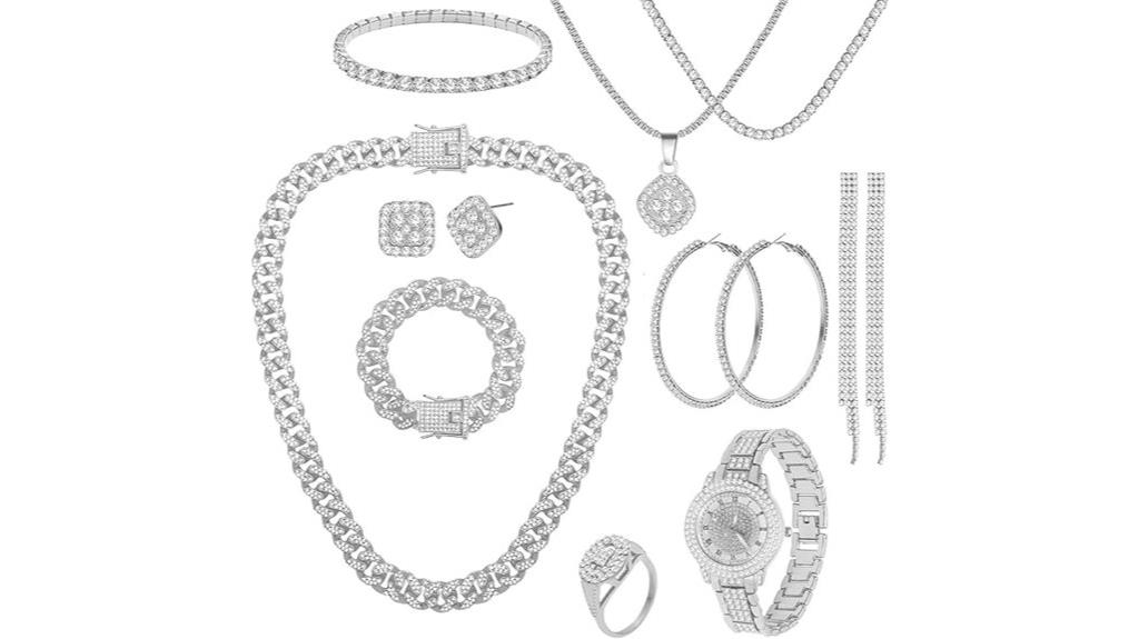 complete 13 piece jewelry set